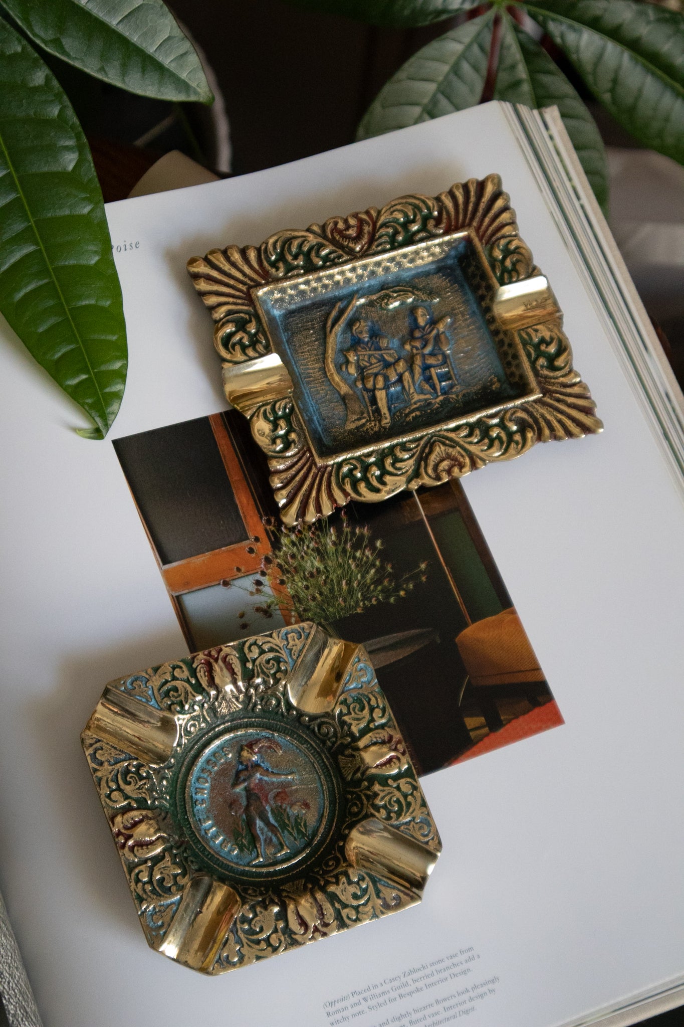 Multi-color Grecian Ashtrays