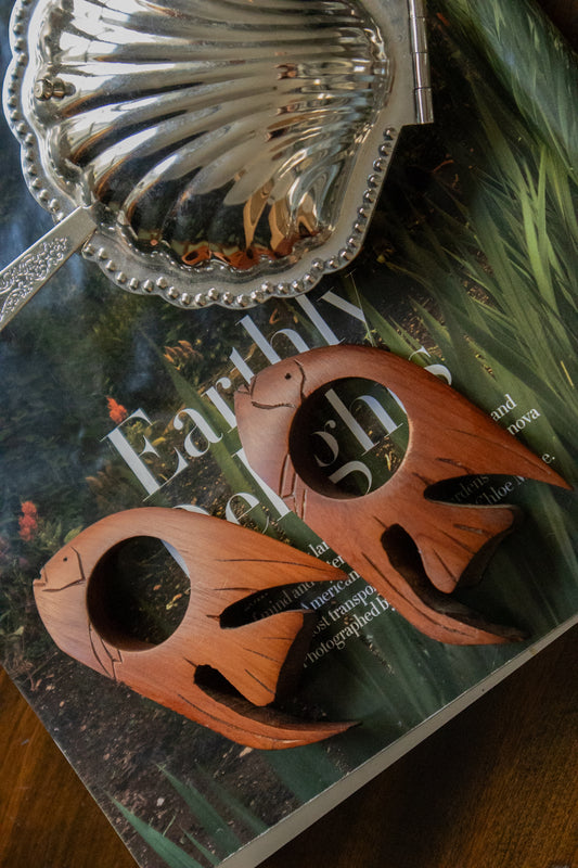 Wooden Fish Napkin Rings (Set of 2)