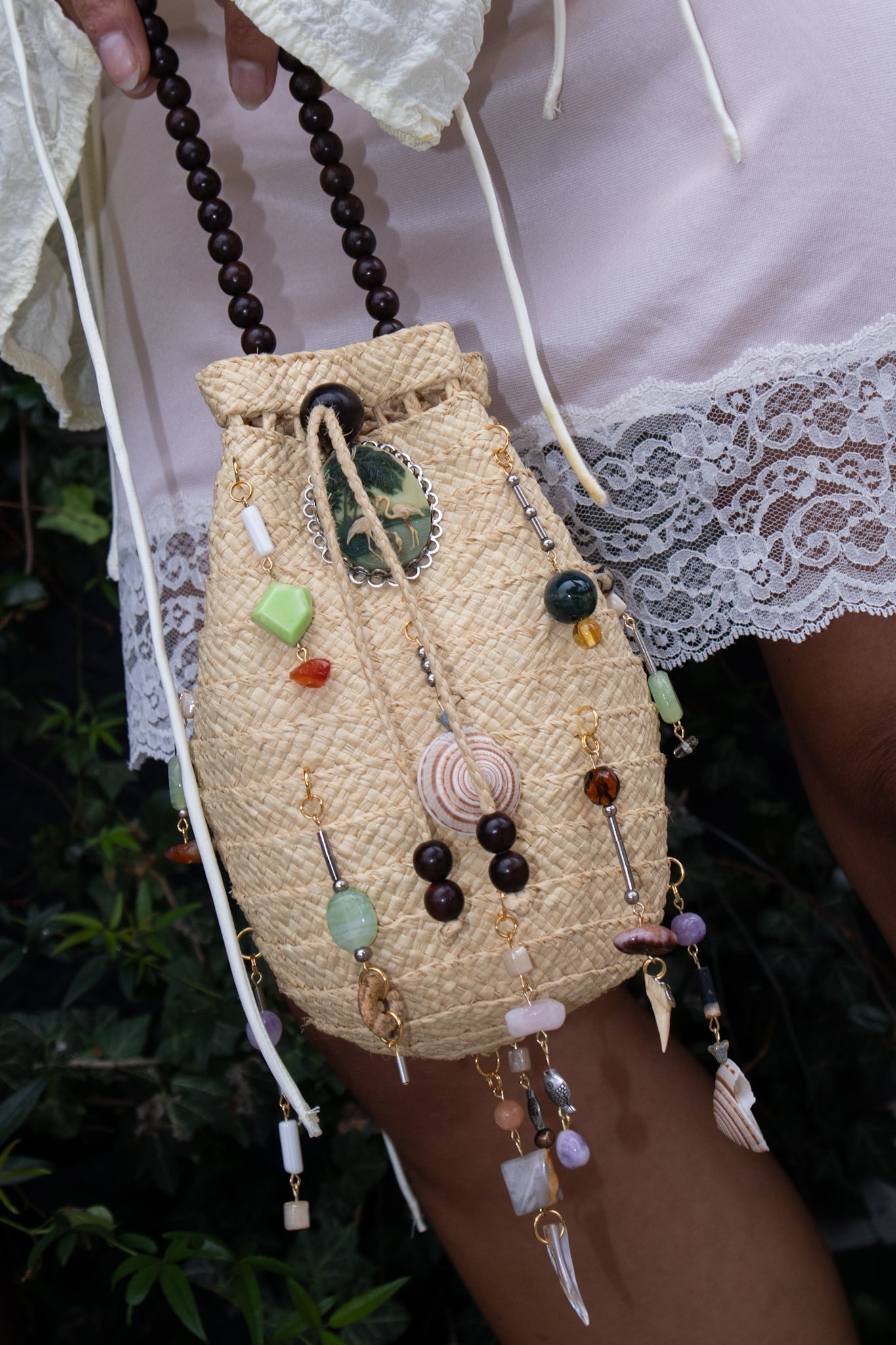 ‘Weekends at the Pink House’ Charm Bucket Bag