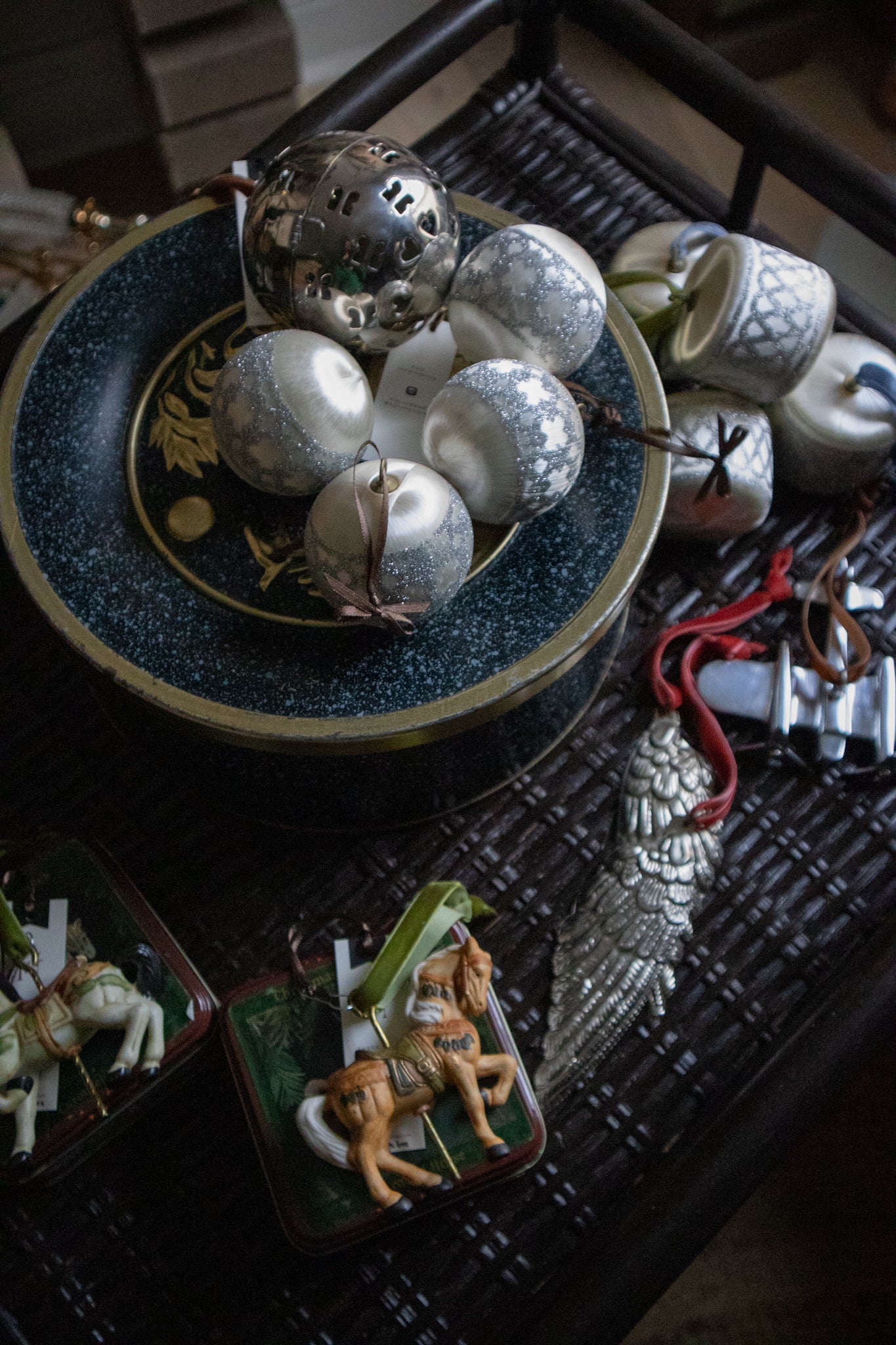 Vintage Aluminum Wing Ornament (set of 2)