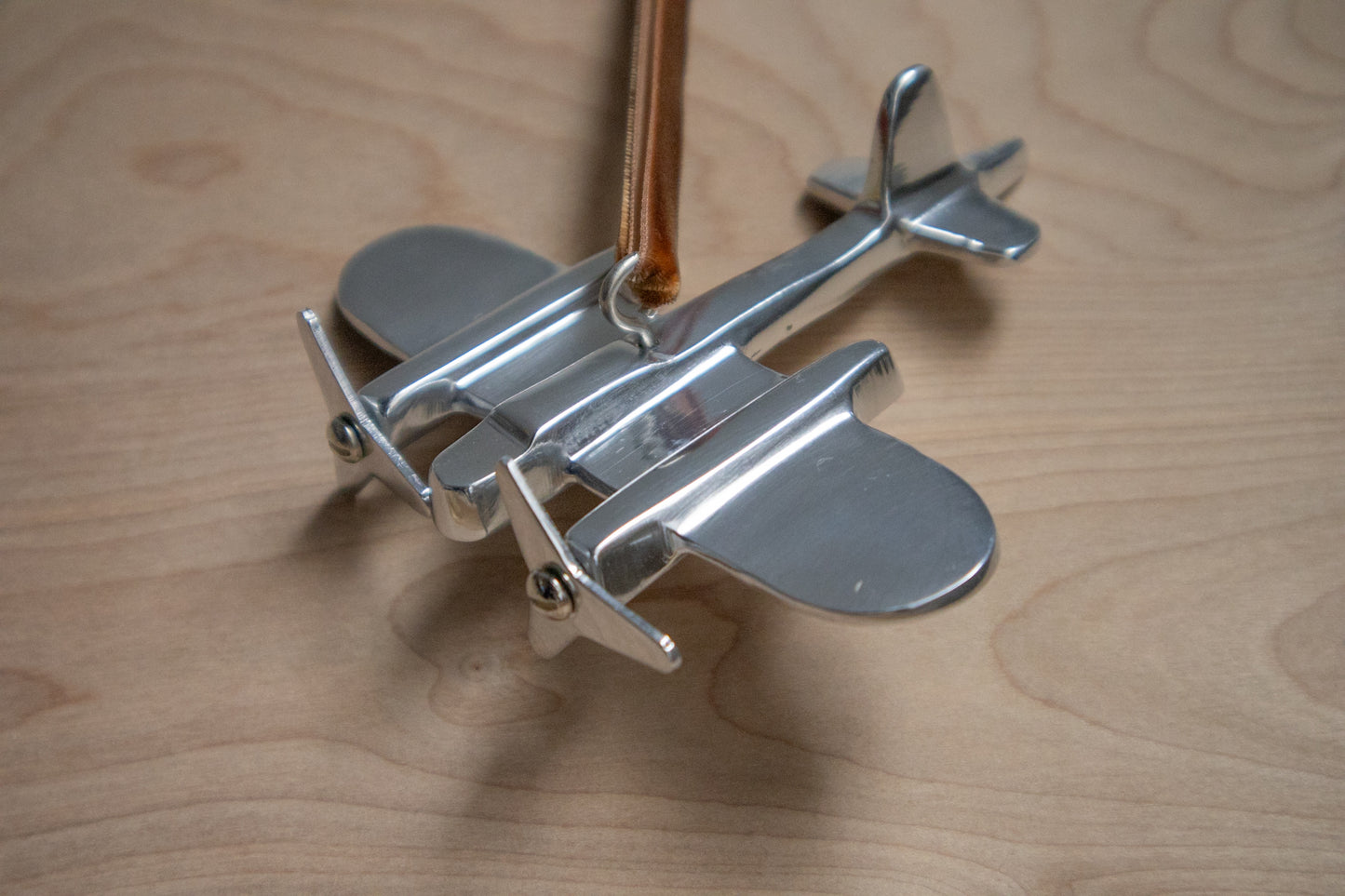 Aluminum Cast Plane Ornament