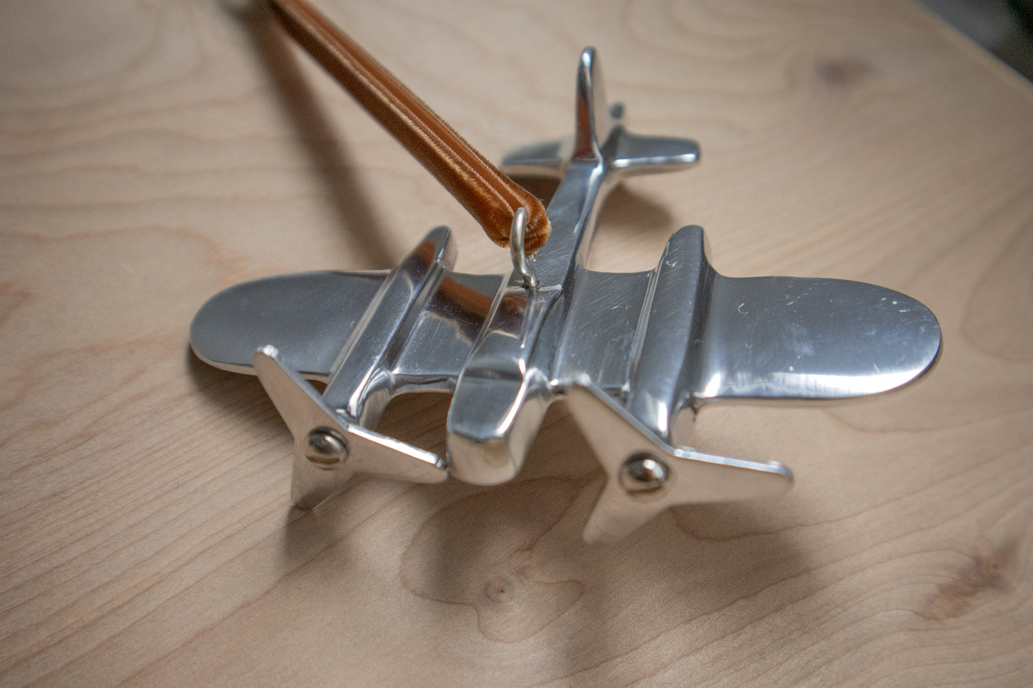 Aluminum Cast Plane Ornament