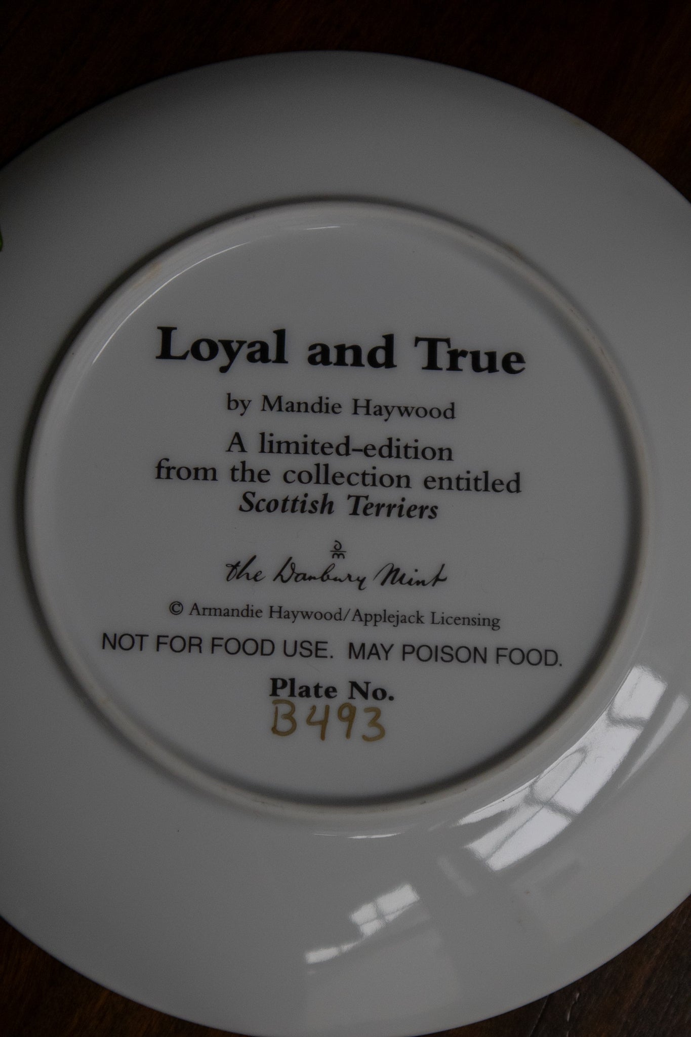 “Loyal and True” Decorative Plate
