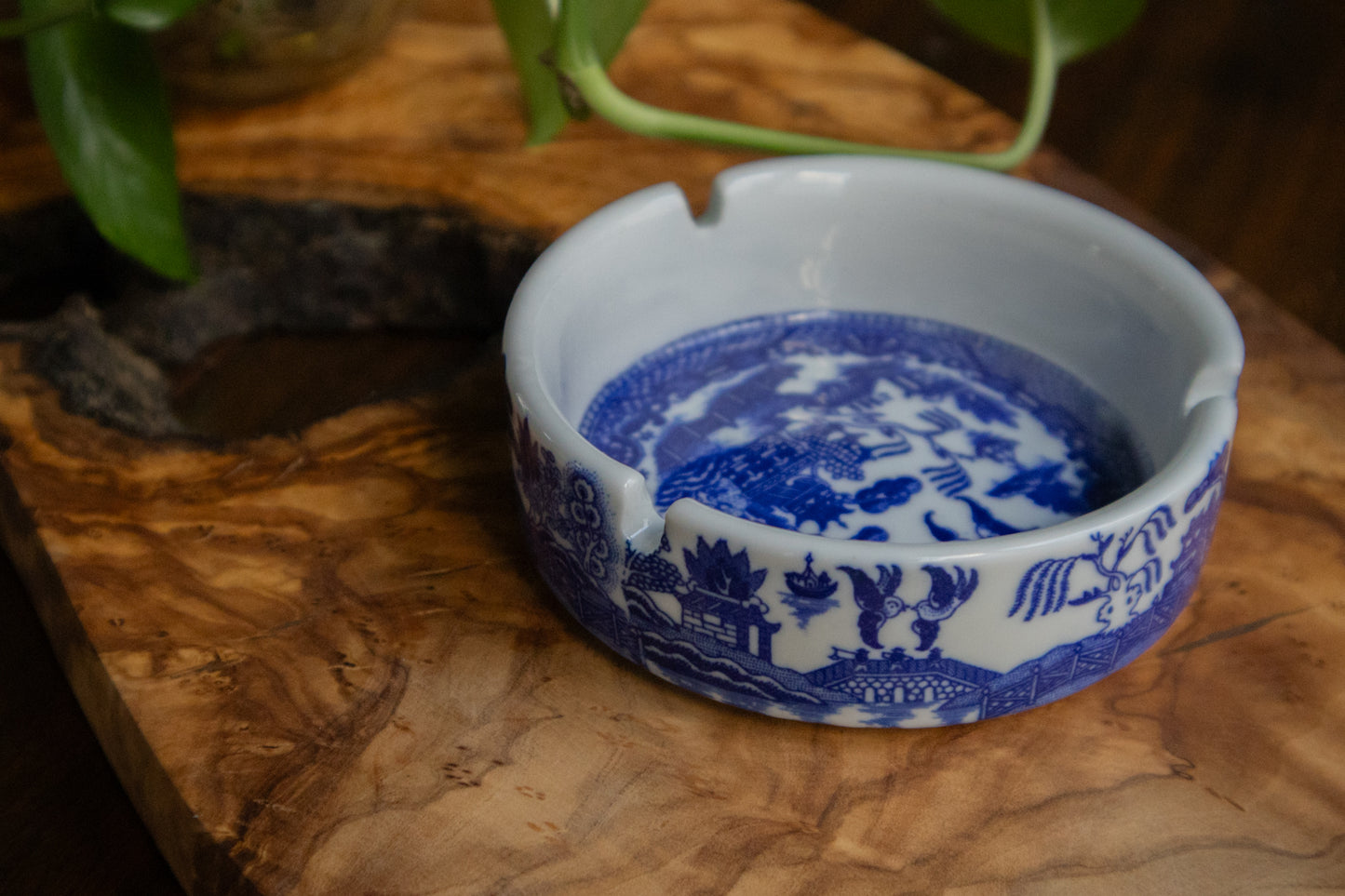 Blue Willow Ashtray