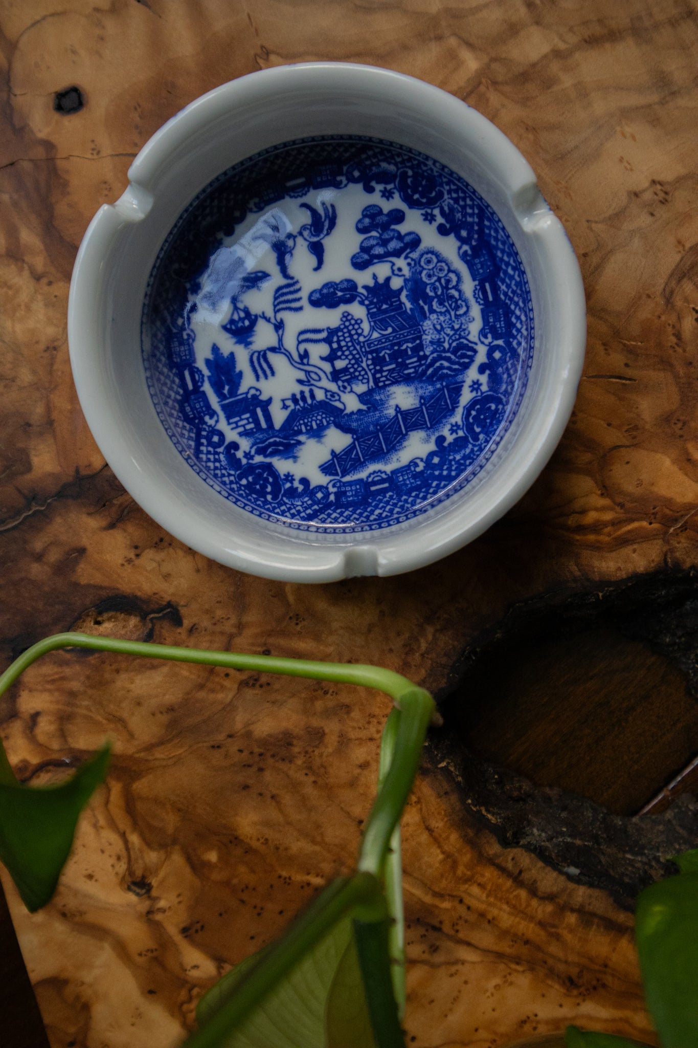 Blue Willow Ashtray