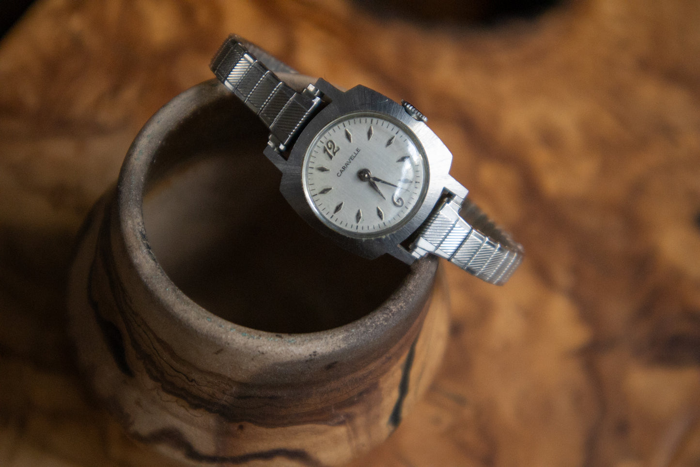 Stainless Steel Caravelle Wristwatch