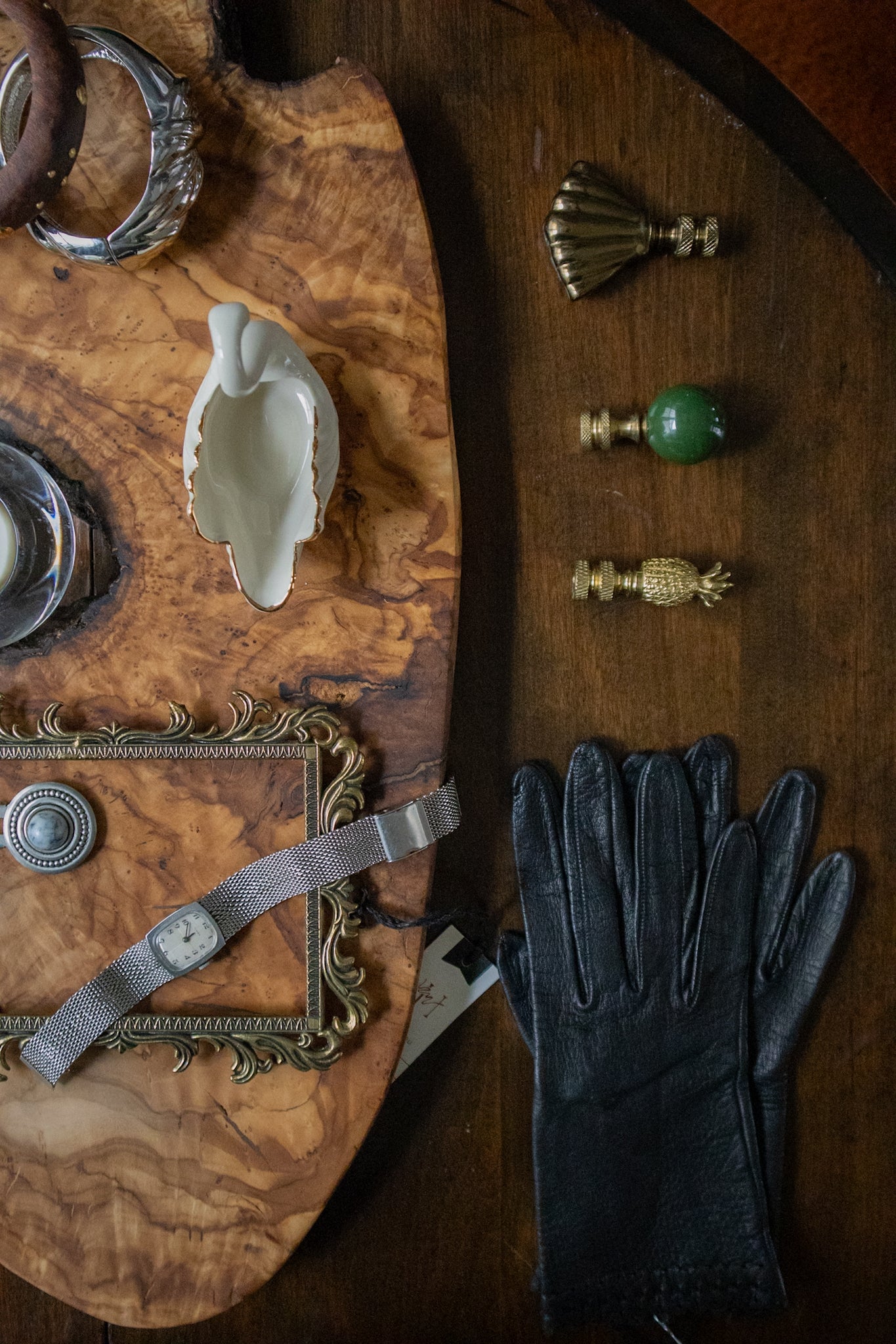 Black Leather Gloves