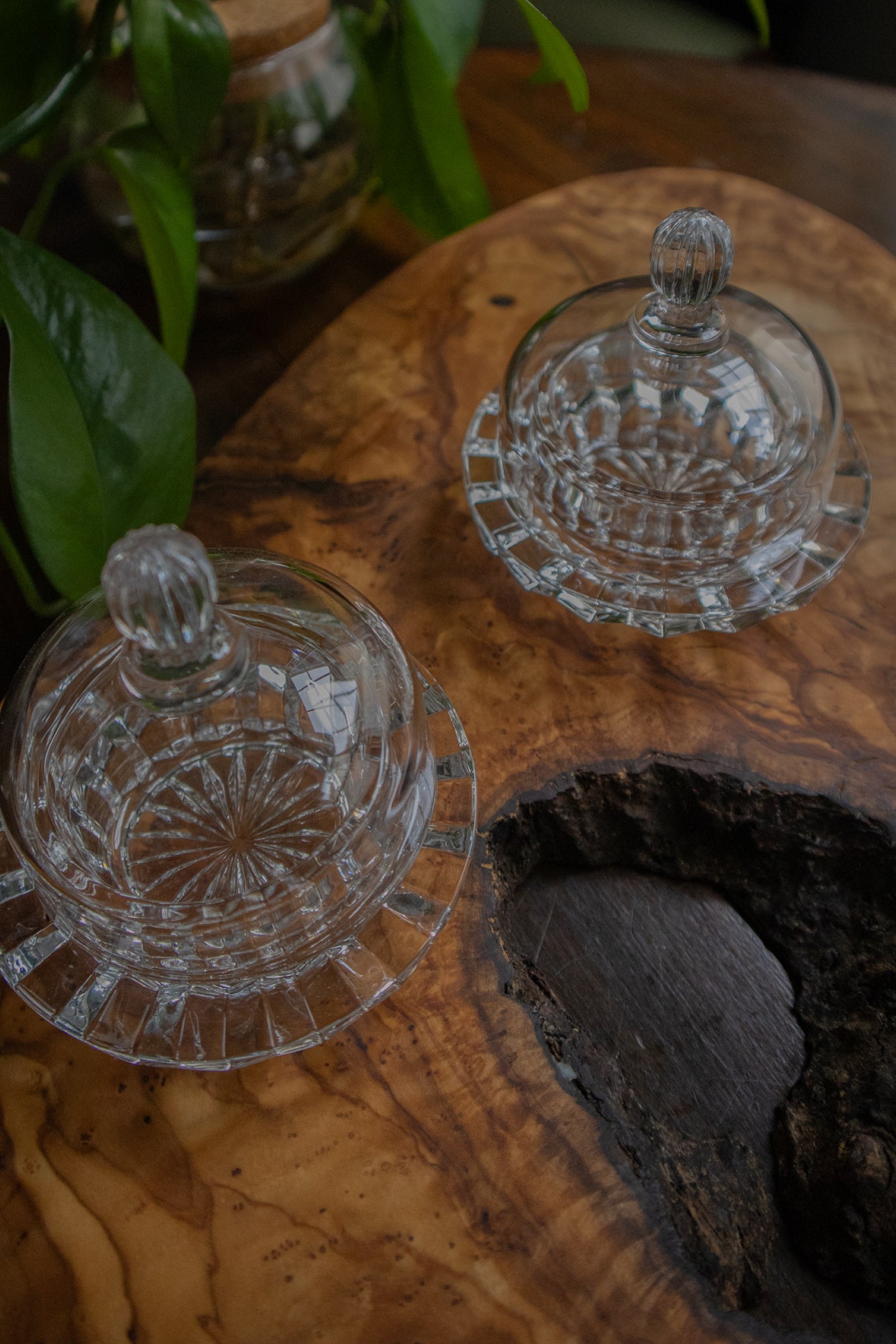 Crystal Jelly/Butter Dishes