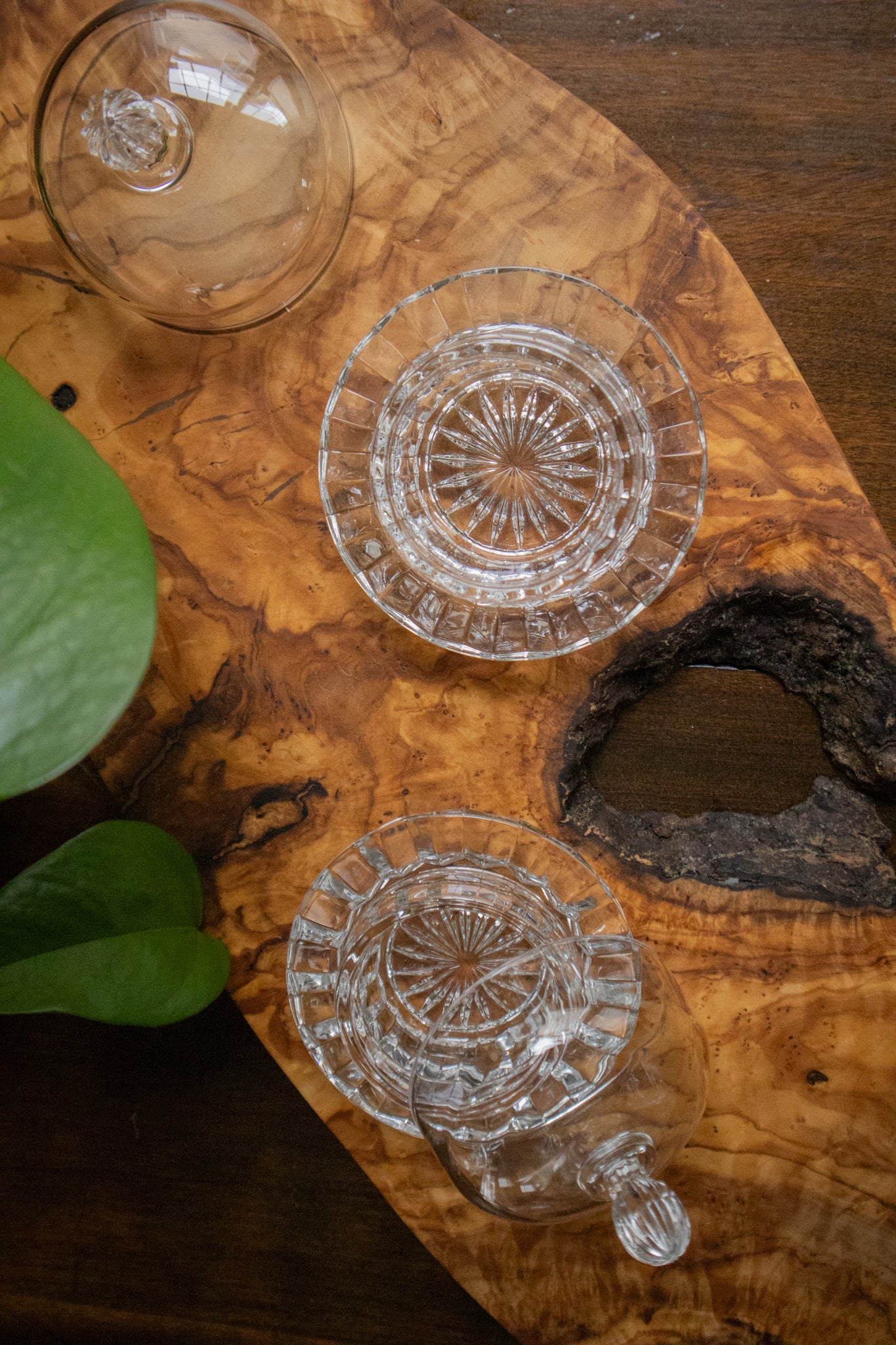 Crystal Jelly/Butter Dishes