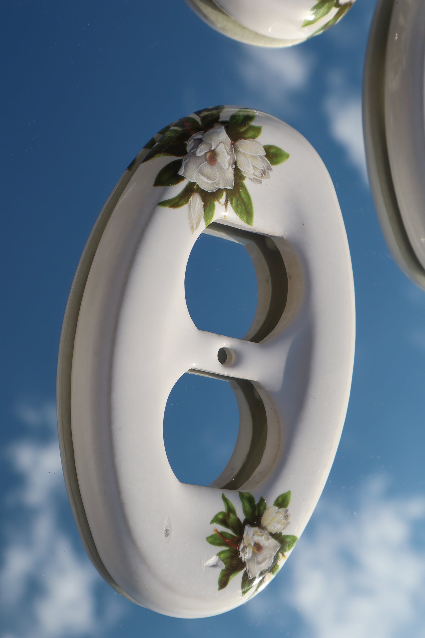 Floral Ceramic Plate Covers