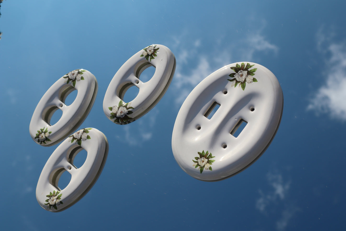 Floral Ceramic Plate Covers
