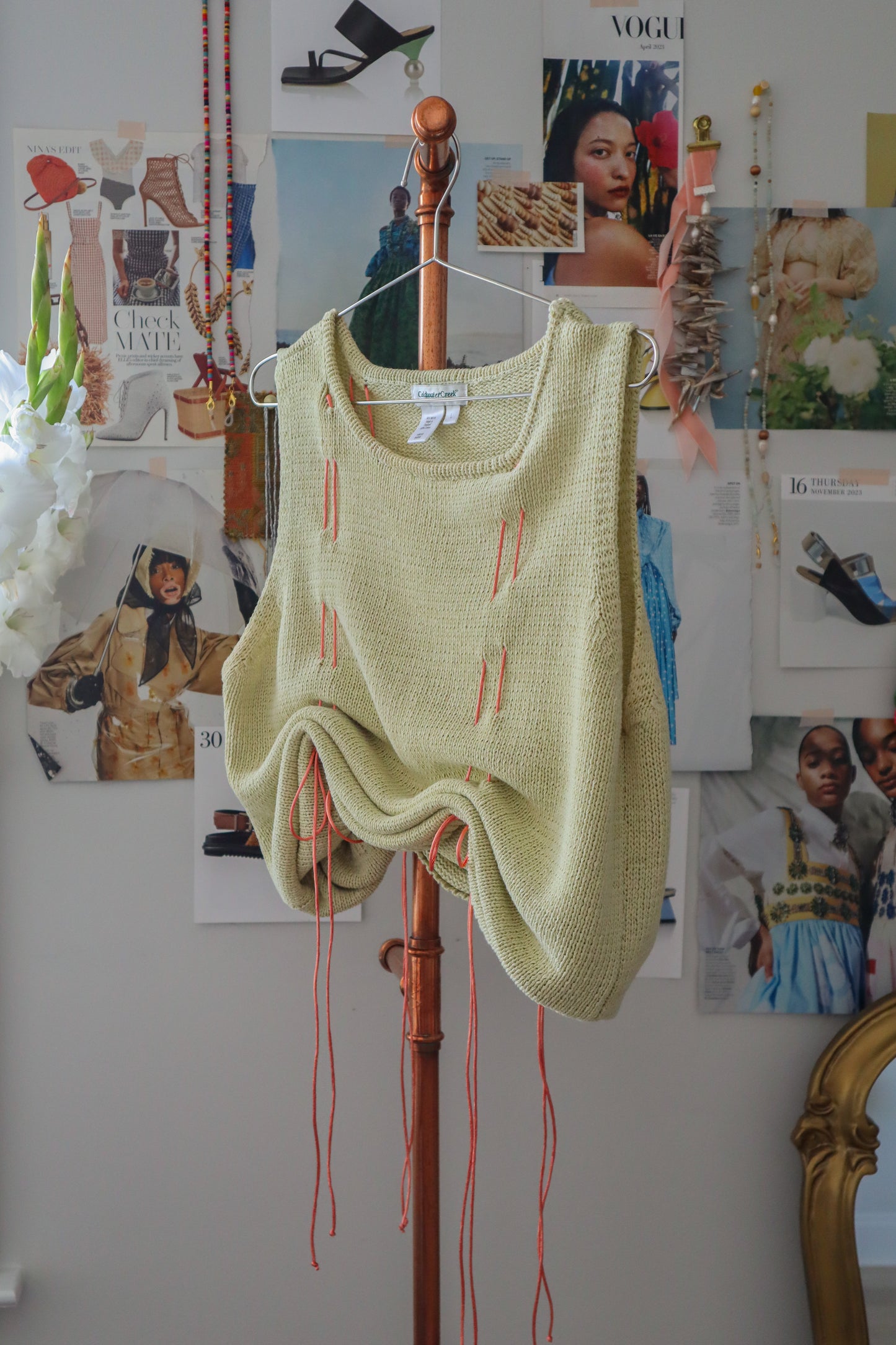 Pale Pistachio Sleeveless Knit