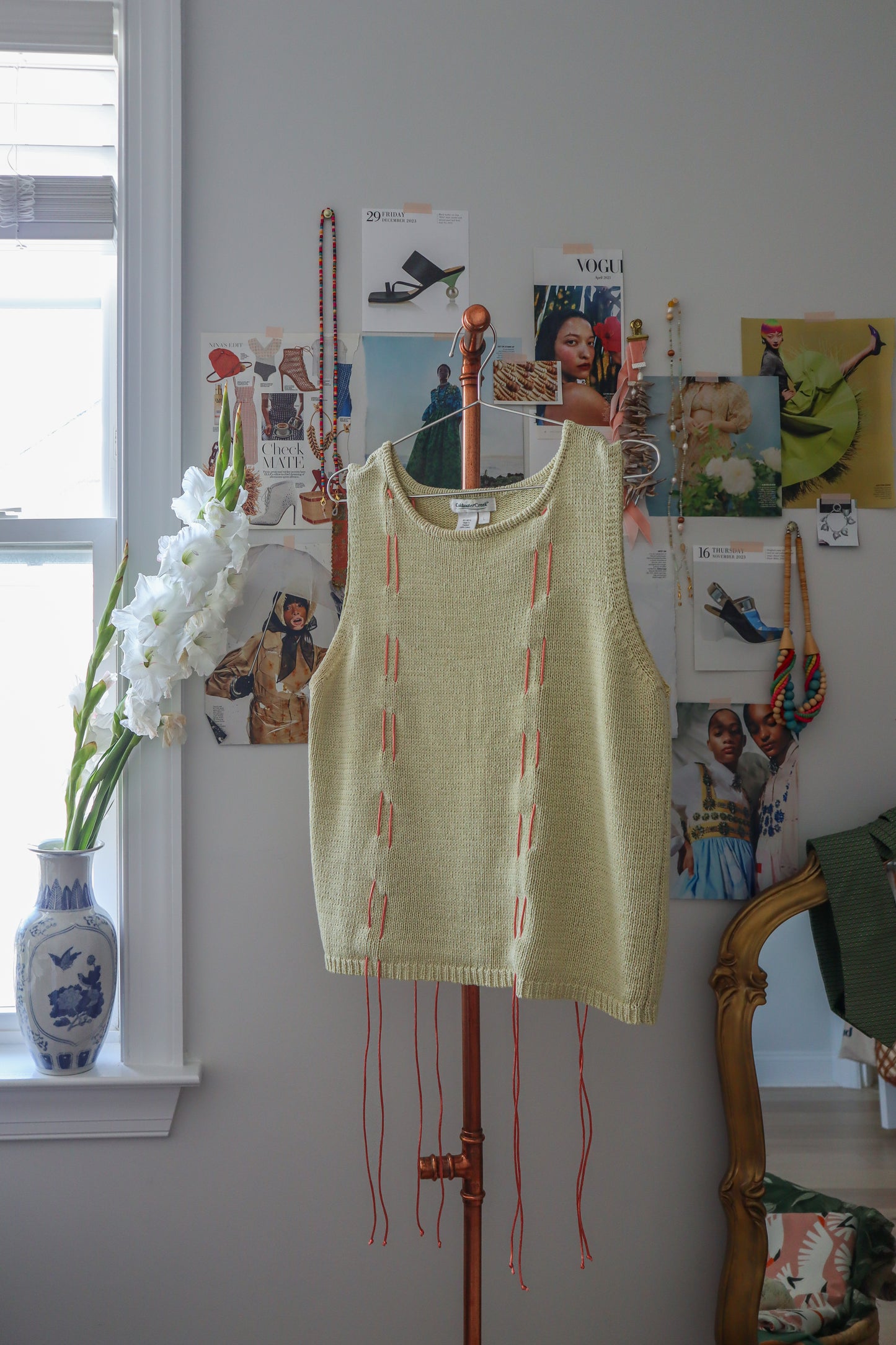 Pale Pistachio Sleeveless Knit