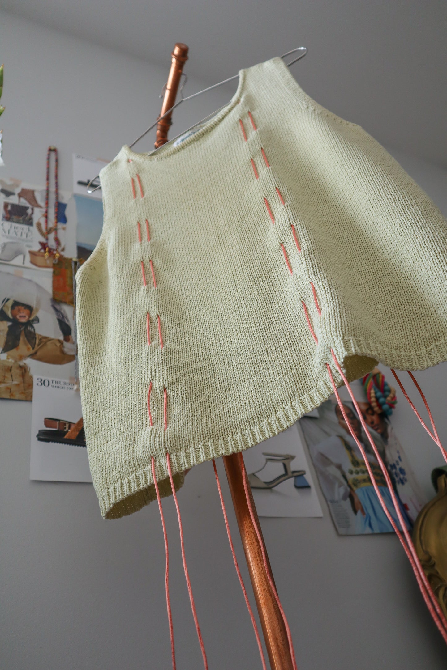 Pale Pistachio Sleeveless Knit