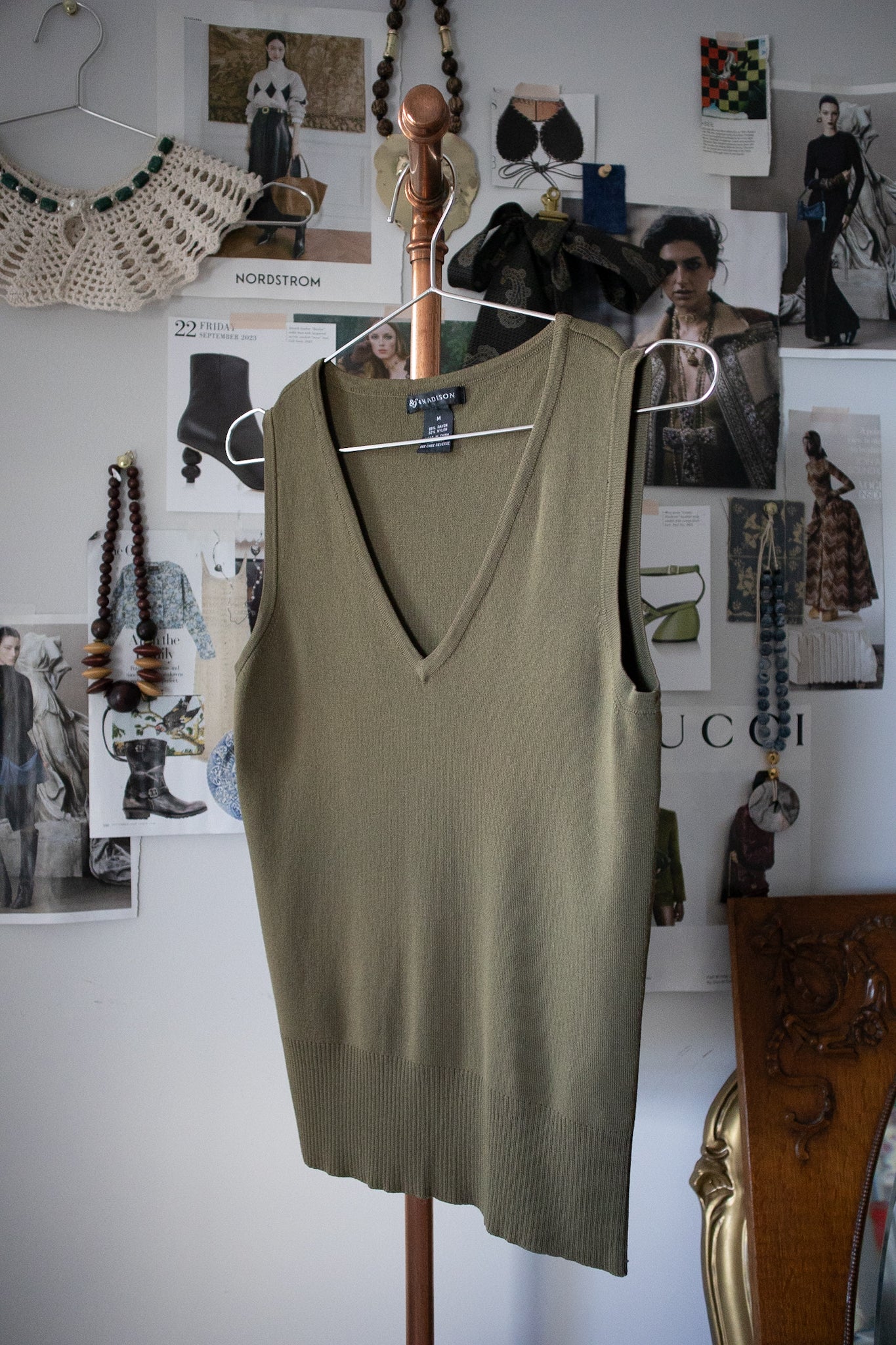 Olive Sweater Vest