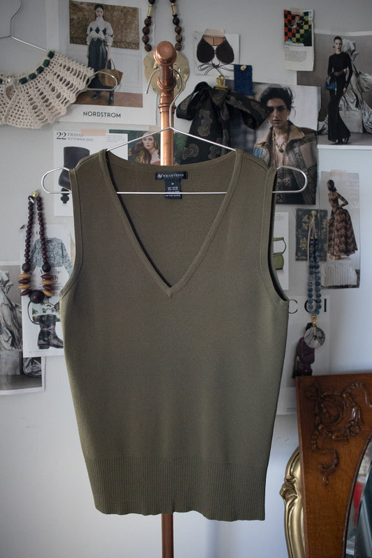 Olive Sweater Vest