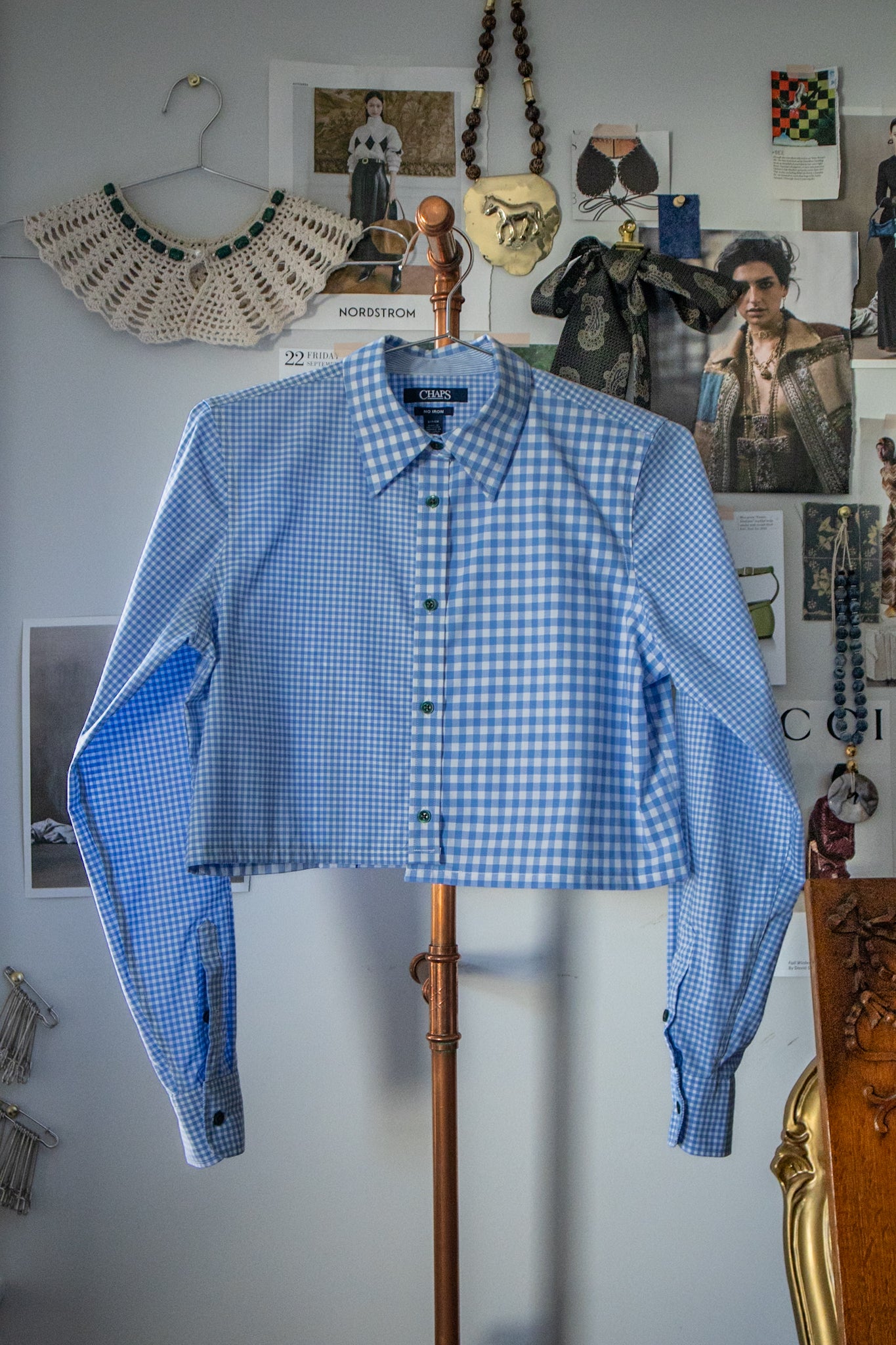 Blue Gingham Button Down