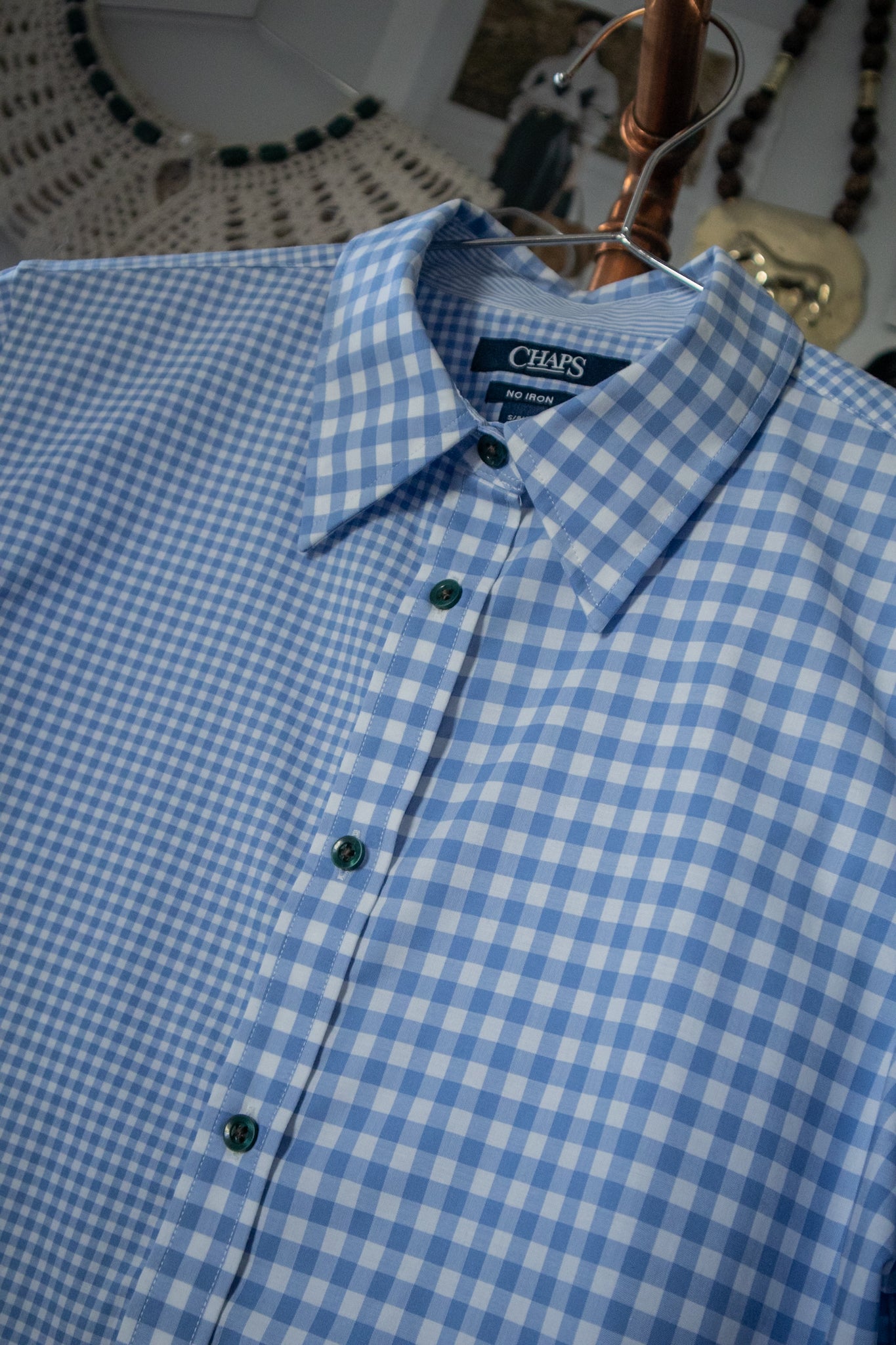 Blue Gingham Button Down