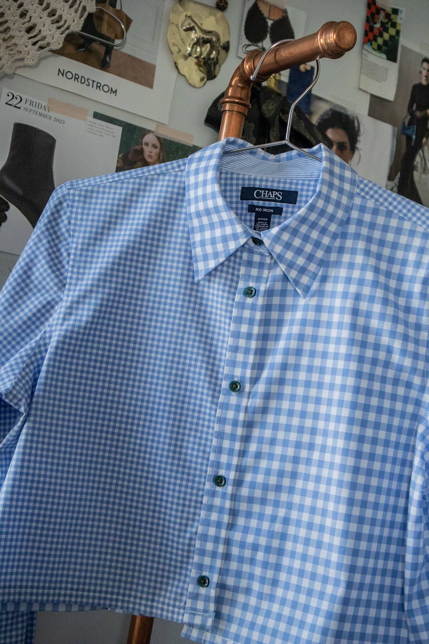 Blue Gingham Button Down