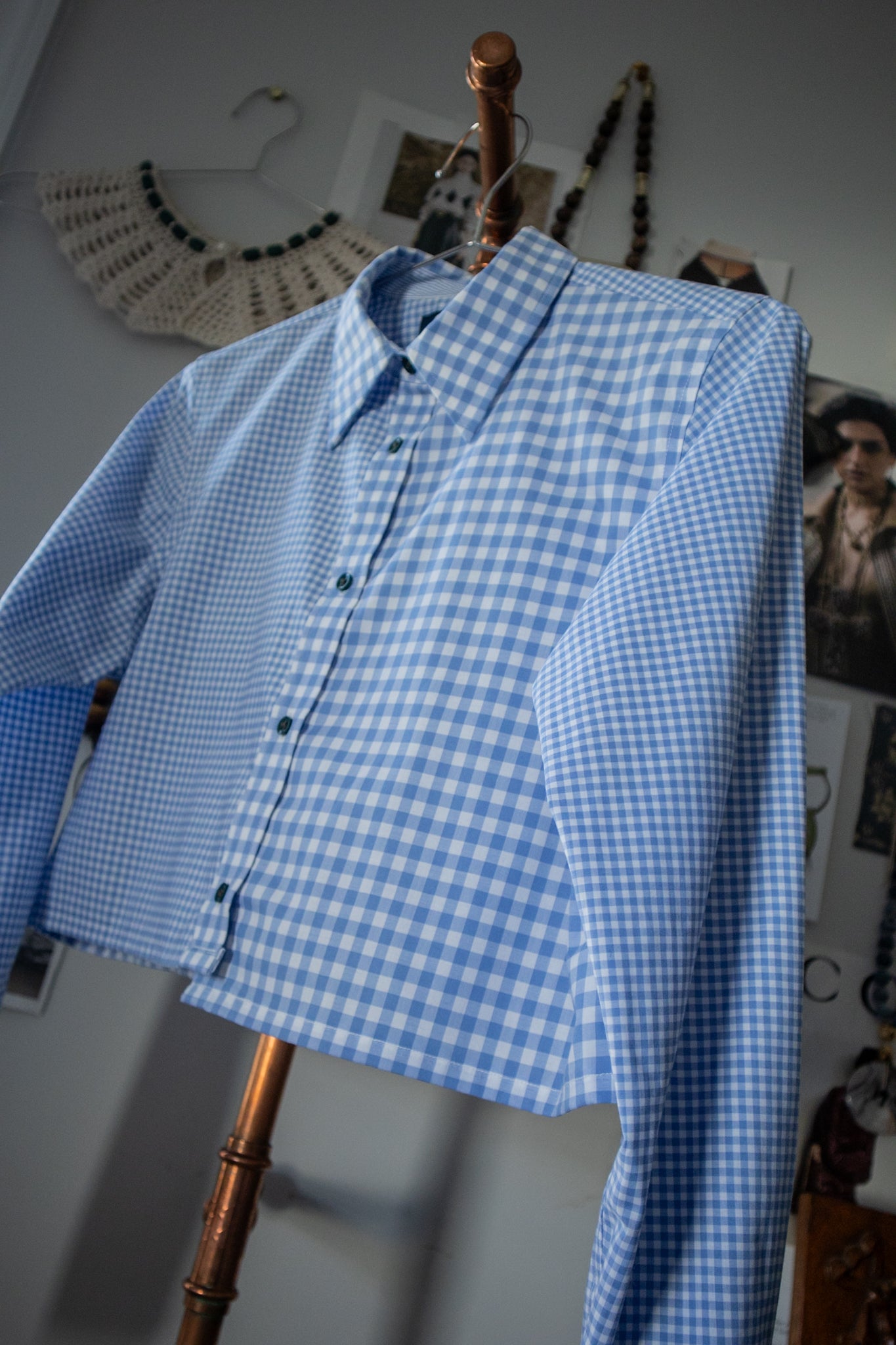 Blue Gingham Button Down