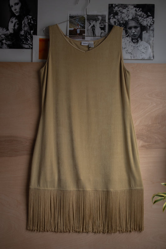 Gold Fringe Dress