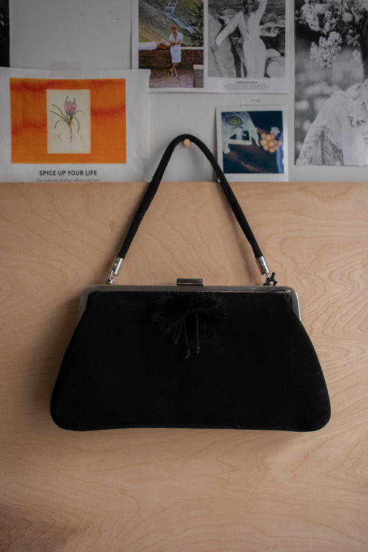Vintage 1980’s Black Handbag
