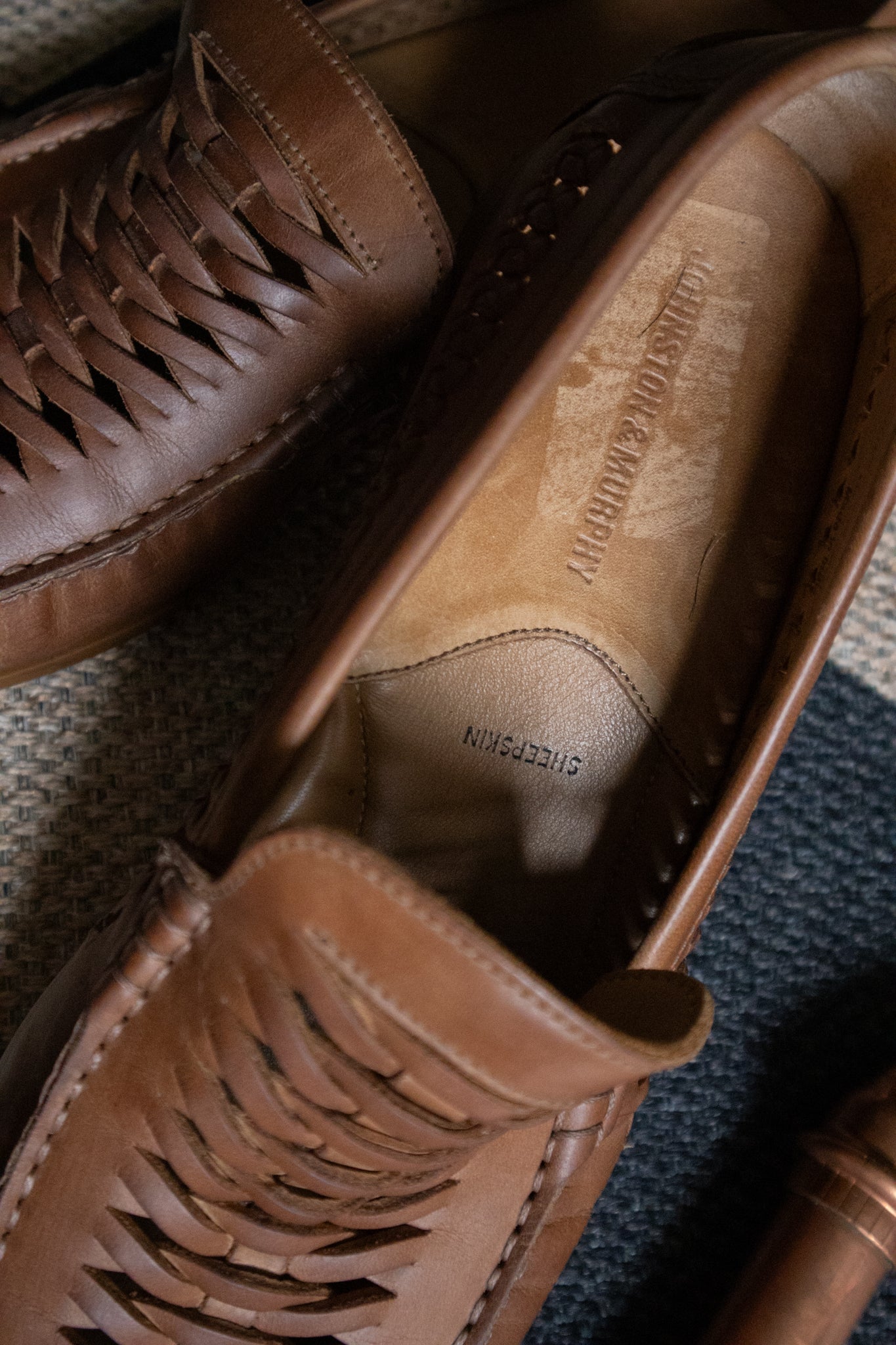 Men’s Sheepskin Slip on Dress Shoes