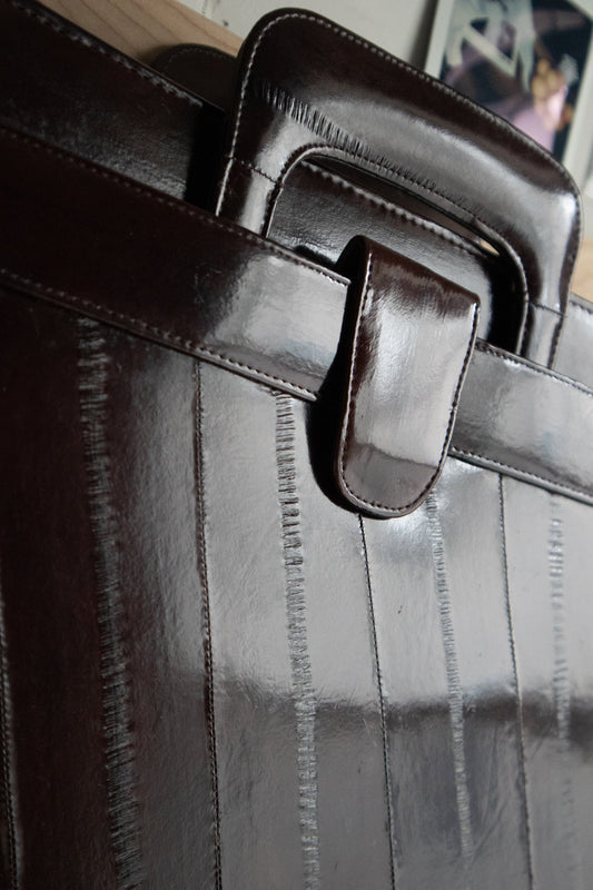 Vintage Burgundy Attaché