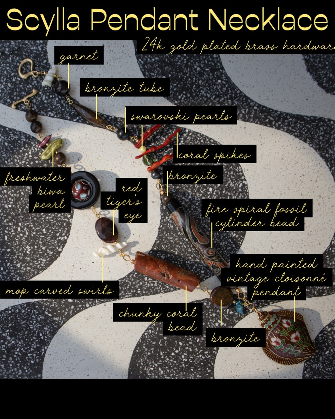 Scylla Pendant Necklace | Siren Set